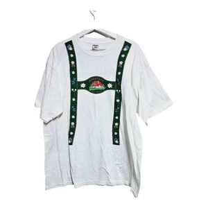 Vintage Germany Schwarzwald black forest Lederhosen T shirt xxl